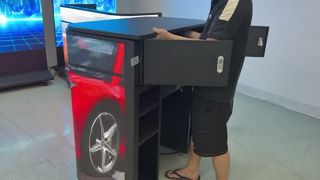 layar video LED booth DJ dinding video LED AVOE kreatif