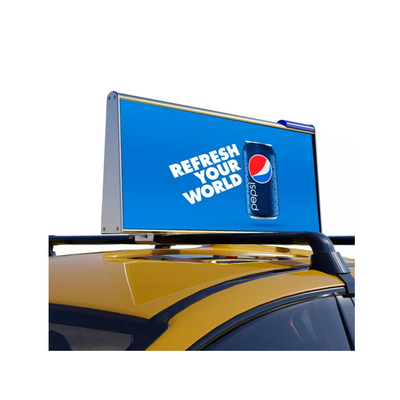 Customized LED Taxi Roof Displays 960*320mm P2.5/P3/P4/P5 5500nits brightness