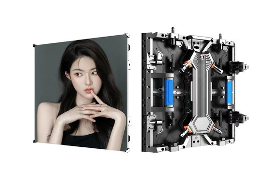 Outdoor Rental lemari layar LED melengkung 500x500mm P3.91 P2.976 P2.604 untuk acara
